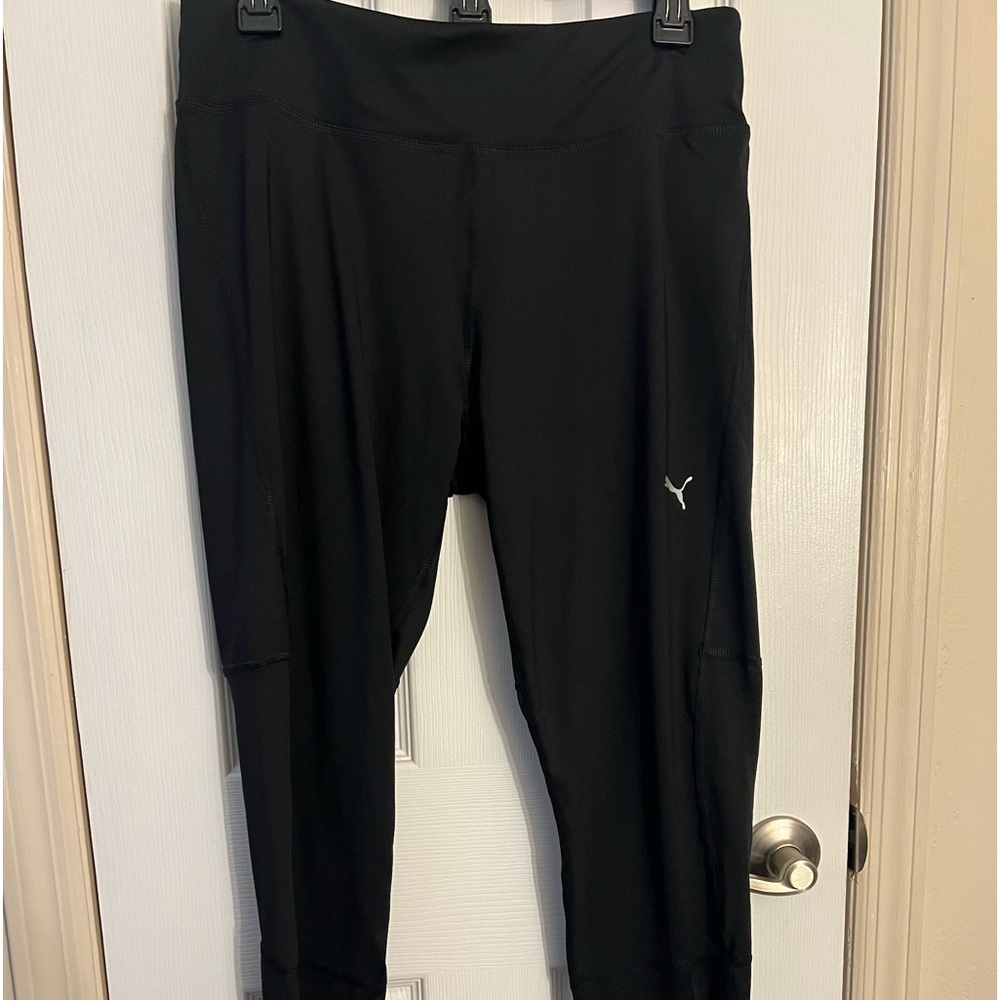 Women’s Puma dry cell sport pants/stretch jogger pants black size large
